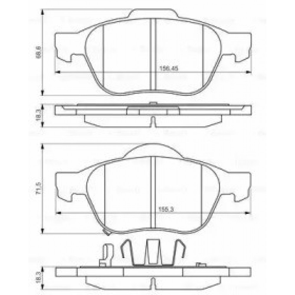 STABDŽIŲ TRINKELIŲ KOMPLEKTAS TOYOTA PRIEKINĖ AŠIS AVENSIS 00-03