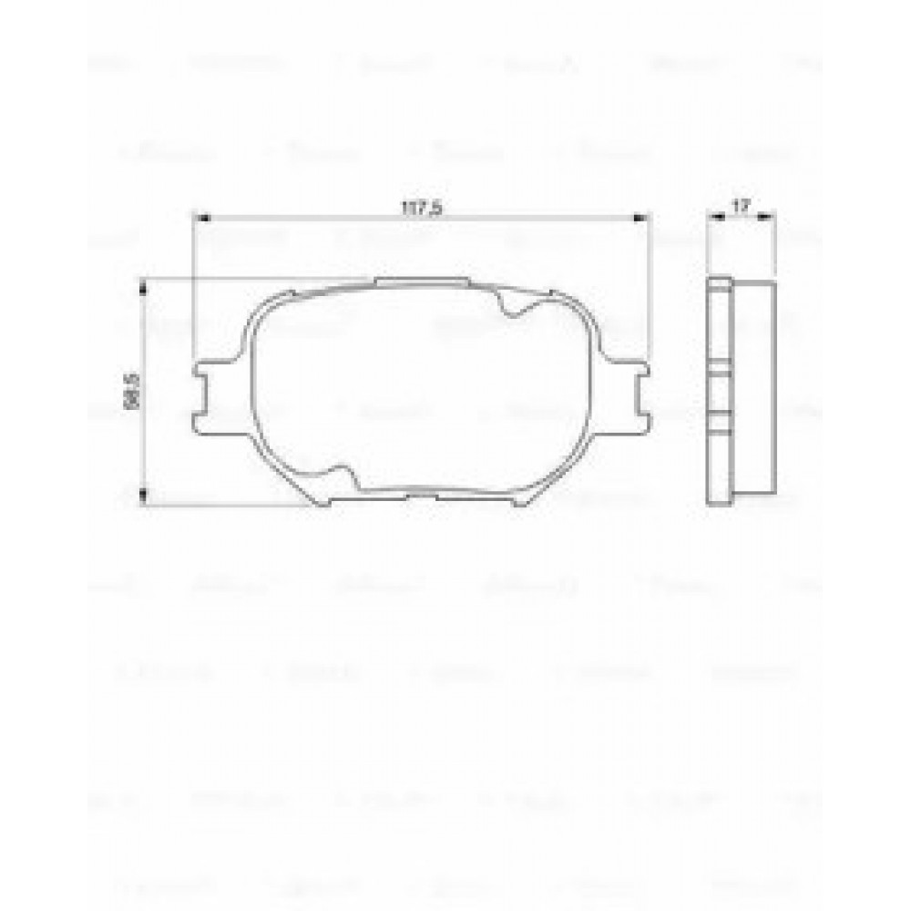 STABDŽIŲ TRINKELIŲ KOMPLEKTAS TOYOTA PRIEKINĖ AŠIS COROLLA