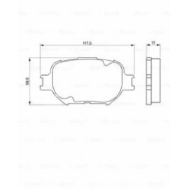 STABDŽIŲ TRINKELIŲ KOMPLEKTAS TOYOTA PRIEKINĖ AŠIS COROLLA