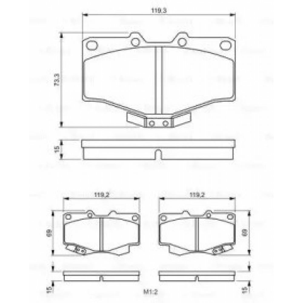 STABDŽIŲ TRINKELIŲ KOMPLEKTAS TOYOTA PRIEKINĖ AŠIS LANDCRUISER/HILUX II