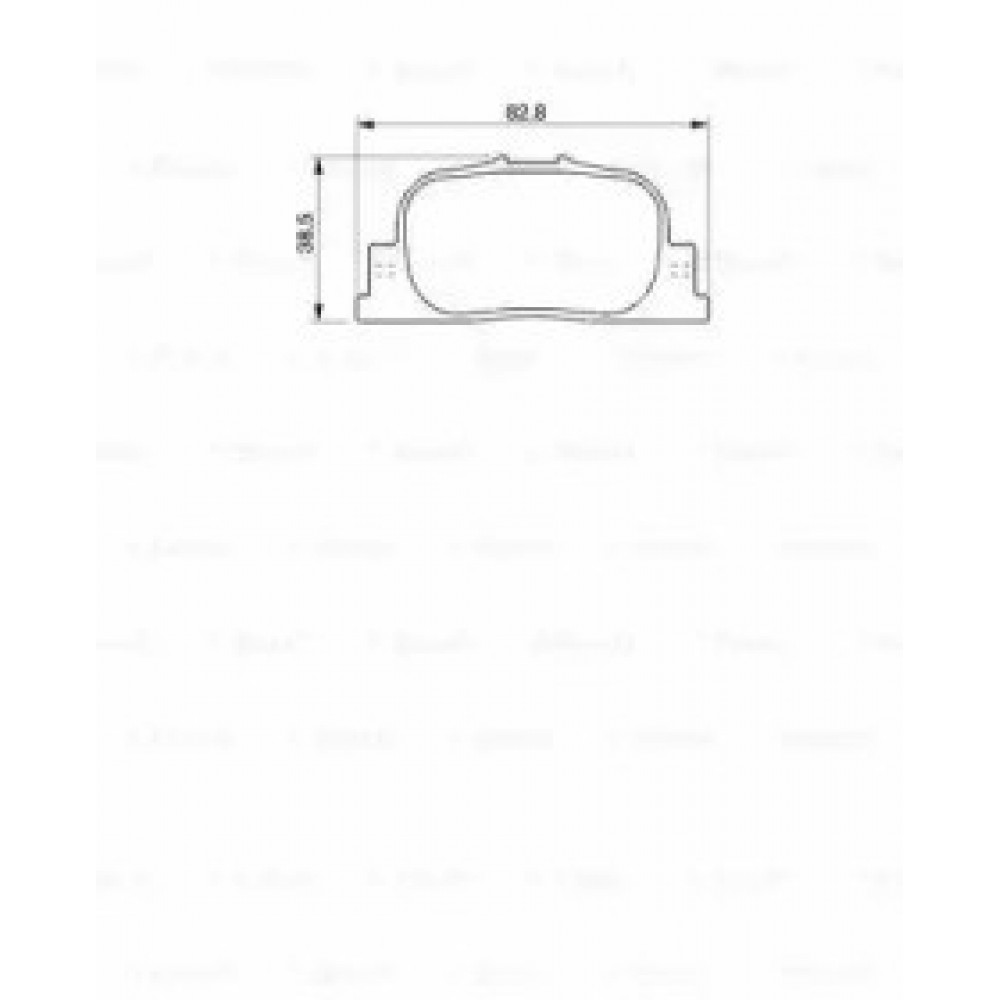 STABDŽIŲ TRINKELIŲ KOMPLEKTAS TOYOTA GALINĖ AŠIS CAMRY 2,4 VVTI 01-06