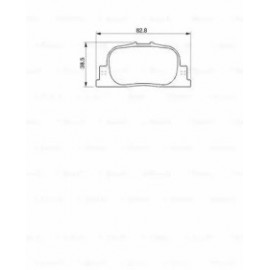 STABDŽIŲ TRINKELIŲ KOMPLEKTAS TOYOTA GALINĖ AŠIS CAMRY 2,4 VVTI 01-06