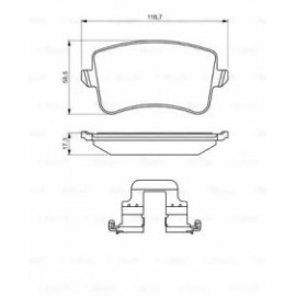 STABDŽIŲ TRINKELIŲ KOMPLEKTAS VW GALINĖ AŠIS A4/A5/Q5 07-  AKCESORIAMI