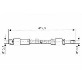 STABDŽIŲ ŠLANGELĖ DB GALINĖ AŠIS C117/W176/W246/X156 11- /