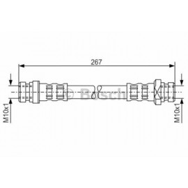 STABDŽIŲ ŠLANGELĖ HYUNDAI GALINĖ AŠIS ACCENT/LANTRA 1,3-2,0 16V 94-02 /