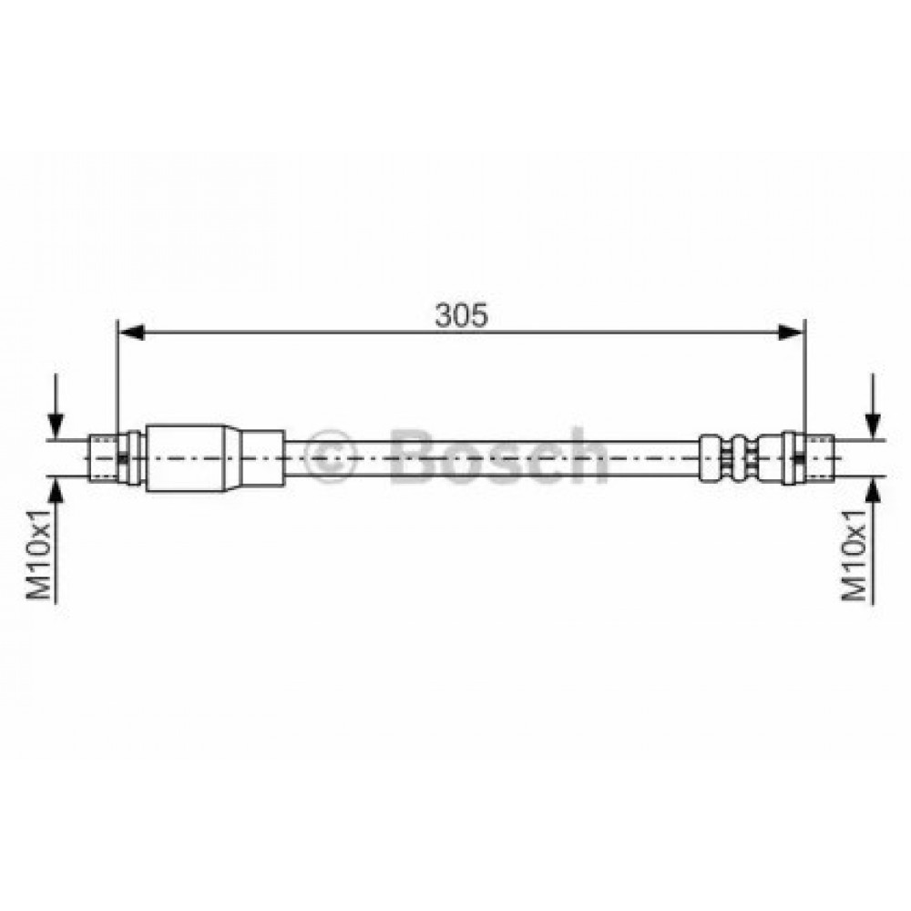 STABDŽIŲ ŠLANGELĖ VW PRIEKINĖ AŠIS A4 02- 305MM