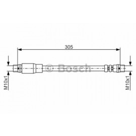 STABDŽIŲ ŠLANGELĖ VW PRIEKINĖ AŠIS A4 02- 305MM