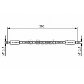 STABDŽIŲ ŠLANGELĖ VW PRIEKINĖ AŠIS A4/A6/PASSAT 295MM