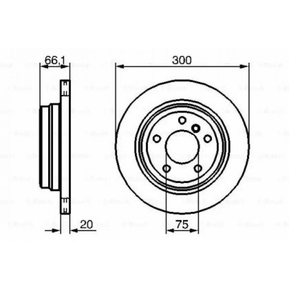 STABDŽIŲ DISKAS BMW GALINĖ AŠIS E81-91 05-