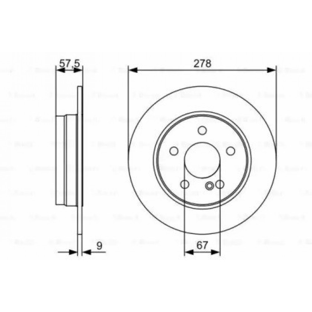 STABDŽIŲ DISKAS DB GALINĖ AŠIS W204 07-