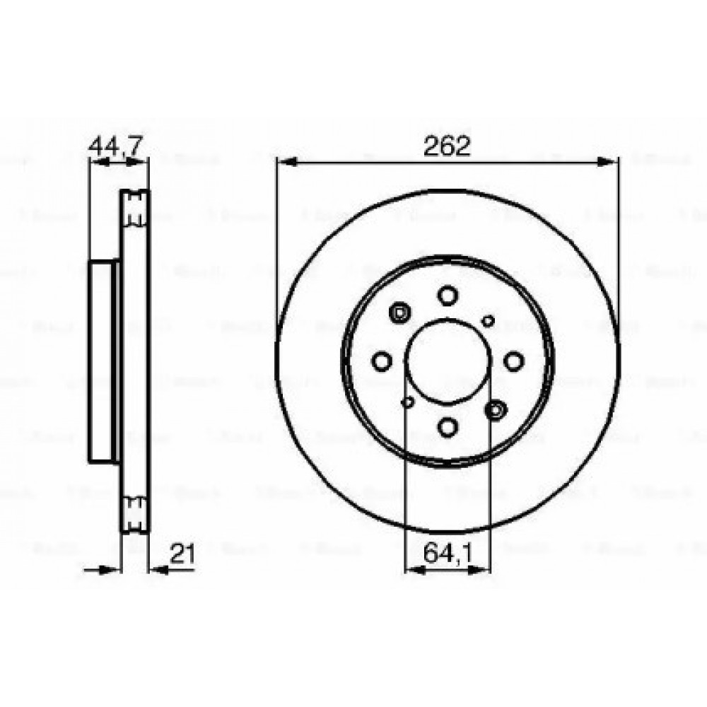 STABDŽIŲ DISKAS HONDA PRIEKINĖ AŠIS CIVIC 1,4-1,7/2,0 TD 89-05