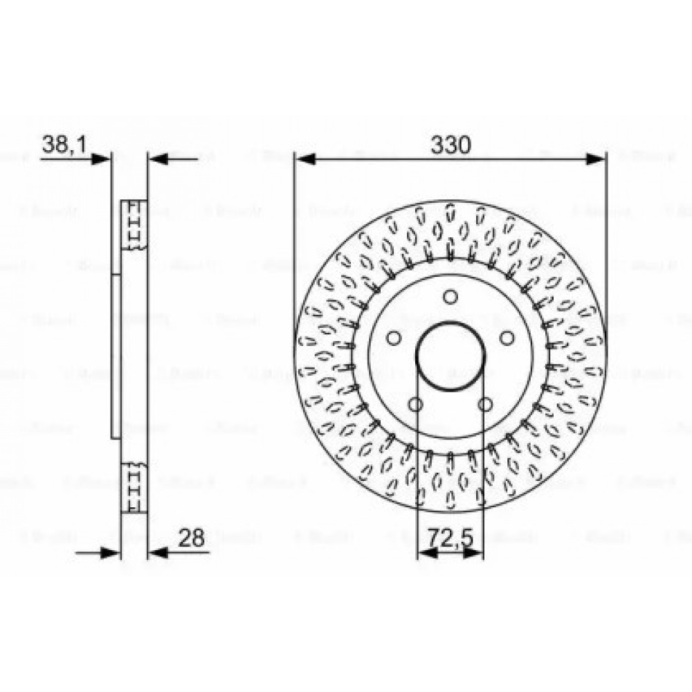 STABDŽIŲ DISKAS LANCIA PRIEKINĖ AŠIS VOYAGER 2,8 CRD/3,6 V6 11-14