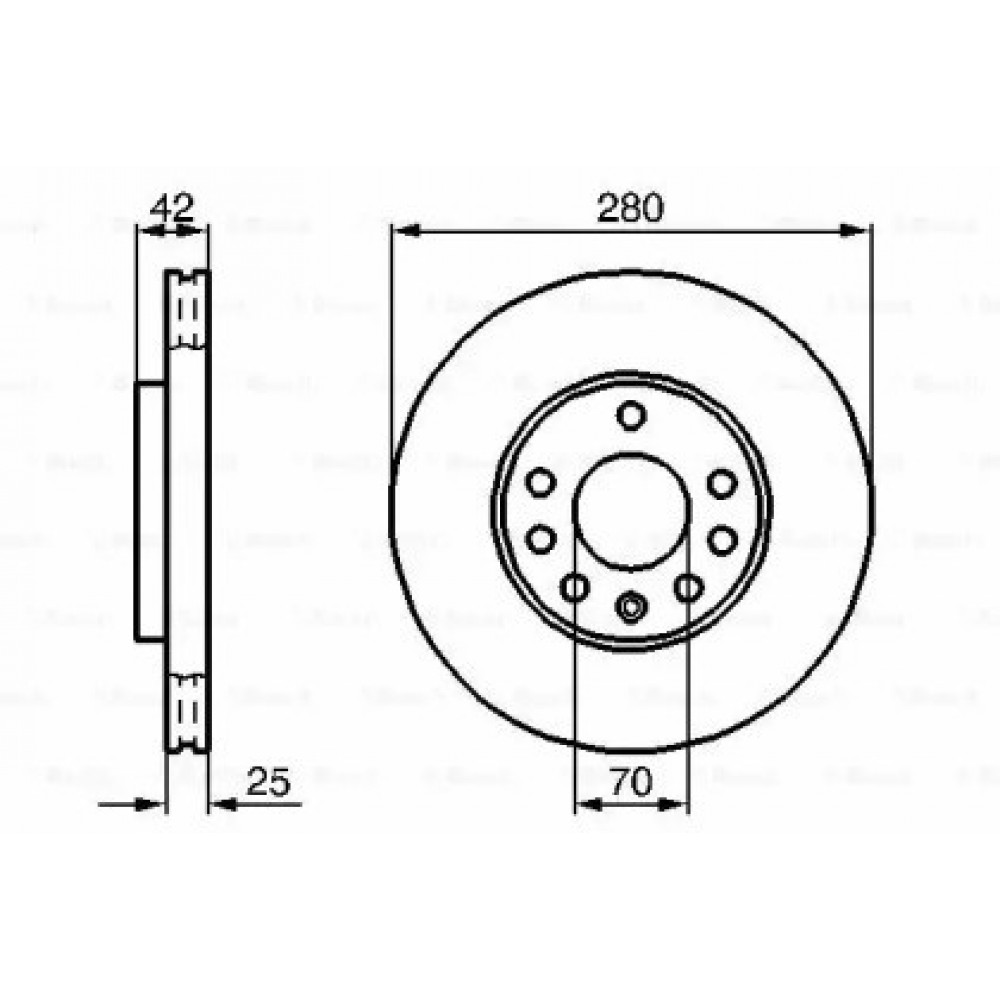 STABDŽIŲ DISKAS OPEL PRIEKINĖ AŠIS ASTRA G