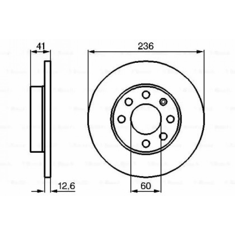 STABDŽIŲ DISKAS OPEL PRIEKINĖ AŠIS ASTRA/CORSA/VECTRA 82-05