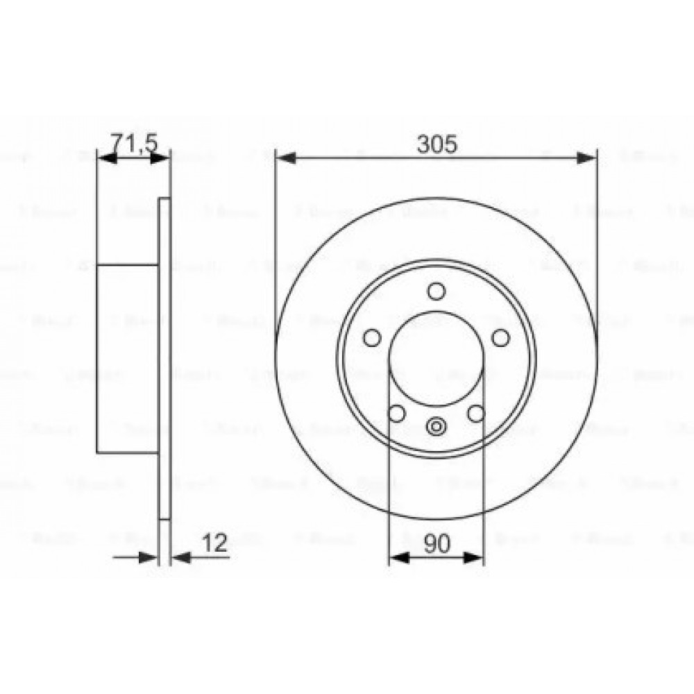 STABDŽIŲ DISKAS RENAULT GALINĖ AŠIS MASTER 10- 305X12 FWD