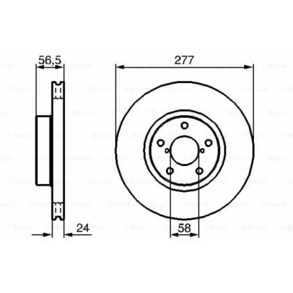 STABDŽIŲ DISKAS SUBARU PRIEKINĖ AŠIS GACY/IMEA/FORESTER 03-/08- 277MM