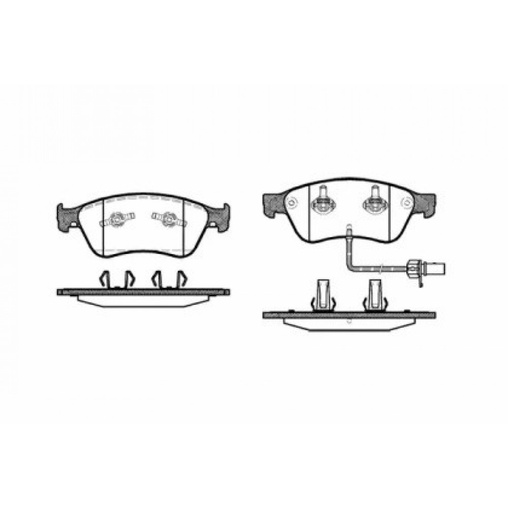Stabdžių trinkelių rinkinys AUDI A6/A8 04-,VW PHAETON 02-