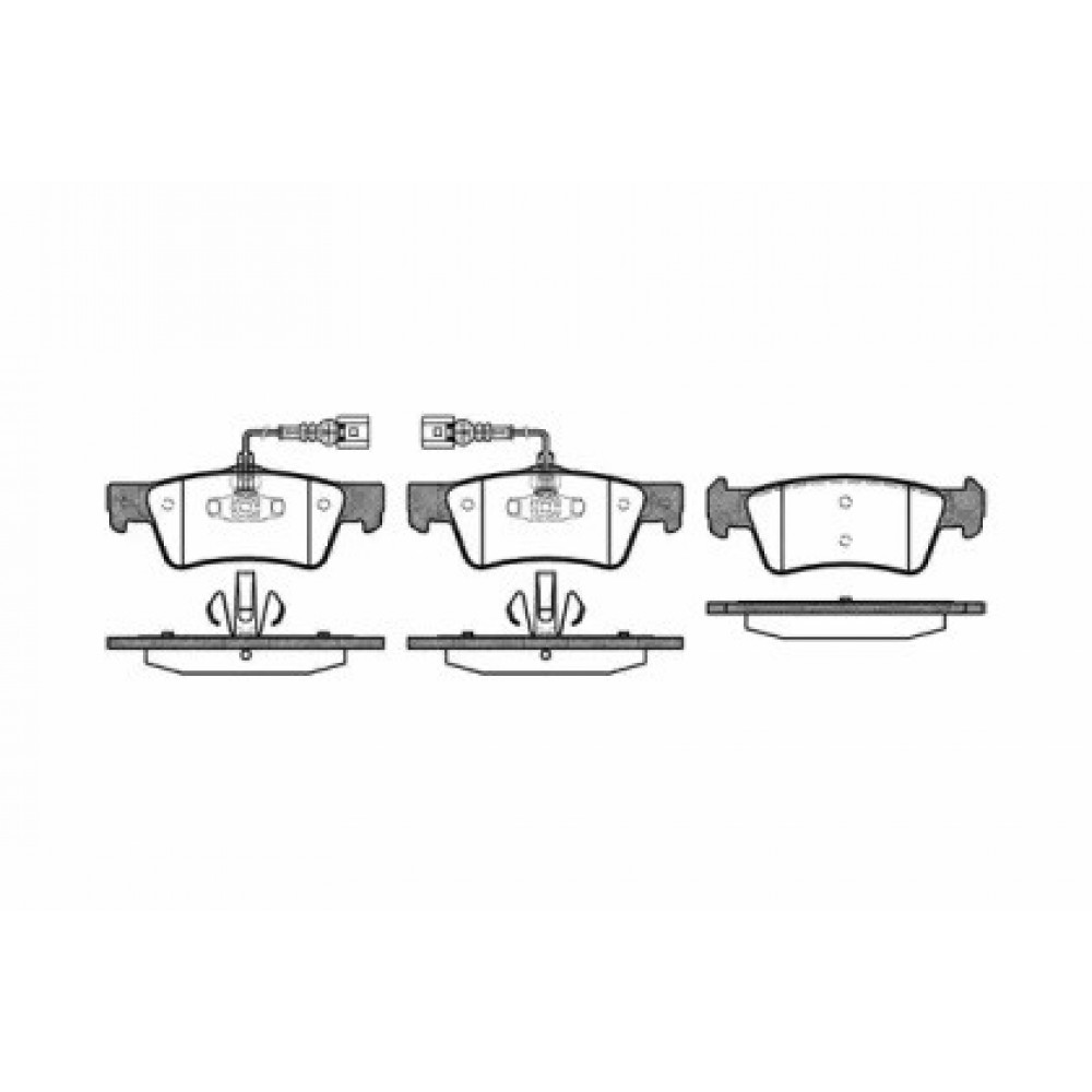 Stabdžių trinkelių rinkinys VW TOUAREG 2.5D-6.0 10.02-05.10