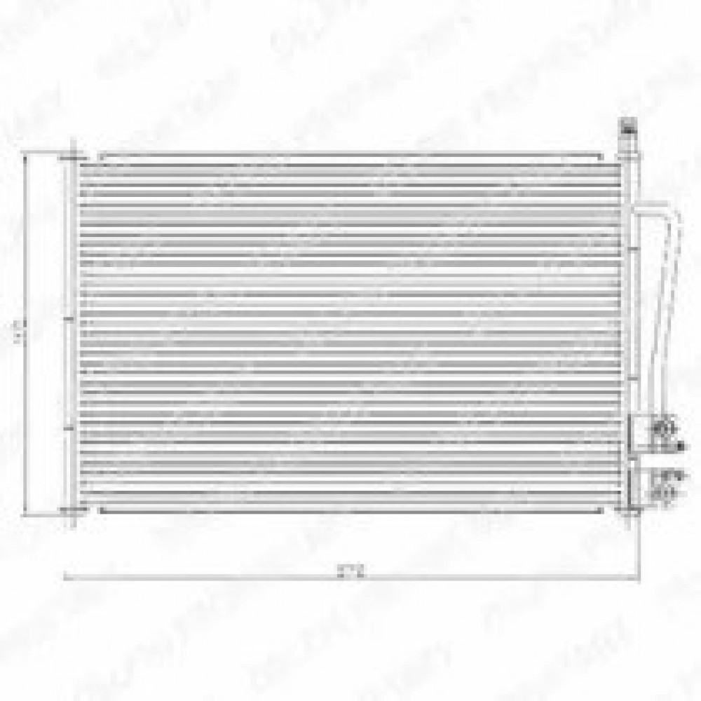 KONDENSATORIUS, ORO KONDICIONIERIUS FORD FIESTA 01- FUSION