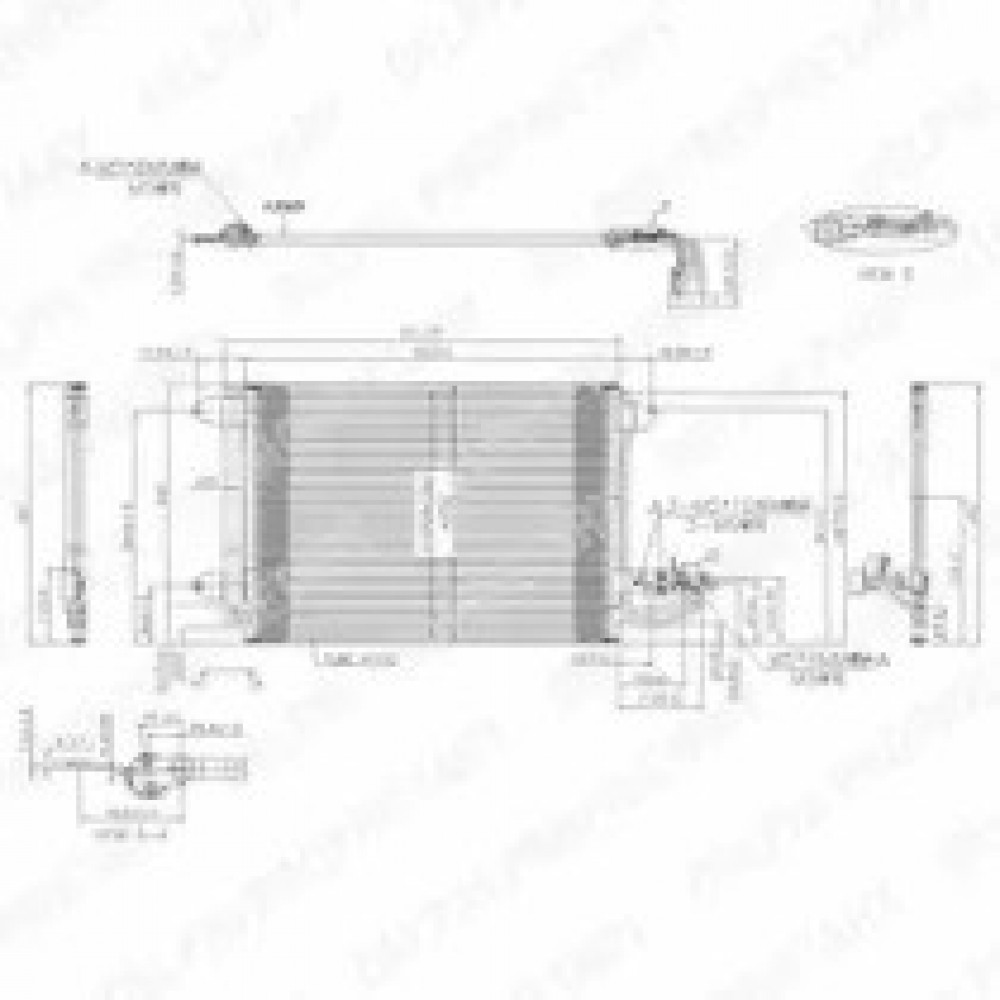 KONDENSATORIUS, ORO KONDICIONIERIUS VW A3/GOLF 5/OCTAVIA 04-