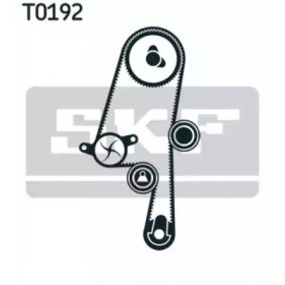 PASKIRSTYMO DIRŽO KOMPLEKTAS VOLVO C30, C70 II, S40 II, S60 II, S80 II, V50, V70 III, XC60, XC70 II, XC90 2.0D/2.4D 03.06-