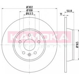 STABDŽIŲ DISKAS FORD MONDEO/FOCUS/S-MAX/GALAXY/KUGA 1.5-2.5H 05.06-