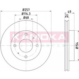 STABDŽIŲ DISKAS NISSAN Primera 1.6-2.0 90-99