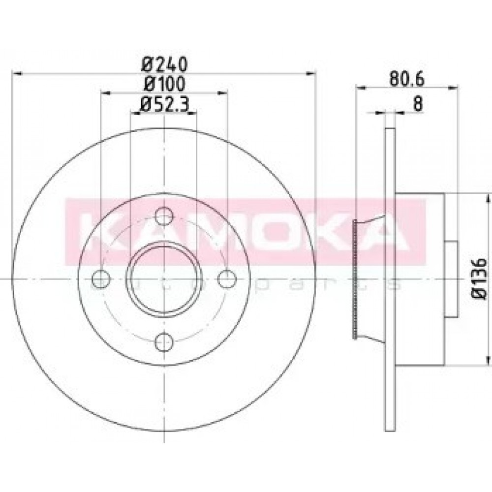 STABDŽIŲ DISKAS RENAULT CLIO III 06.2005 - MEGANE II 11.2002 - MODUS  z ASB