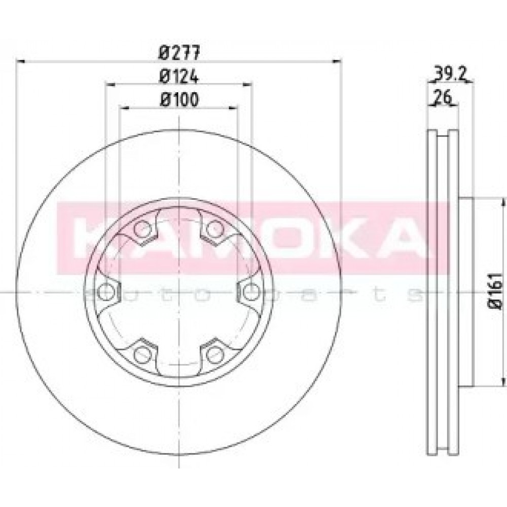 STABDŽIŲ DISKAS NISSAN TERRANO II (R20) 02/93- FORD MAVERICK (UDS, UNS) 02/93-04/98 - NISSAN TERRANO I (WD21) 10/87-02/96 PICK UP (D22) 02/98-