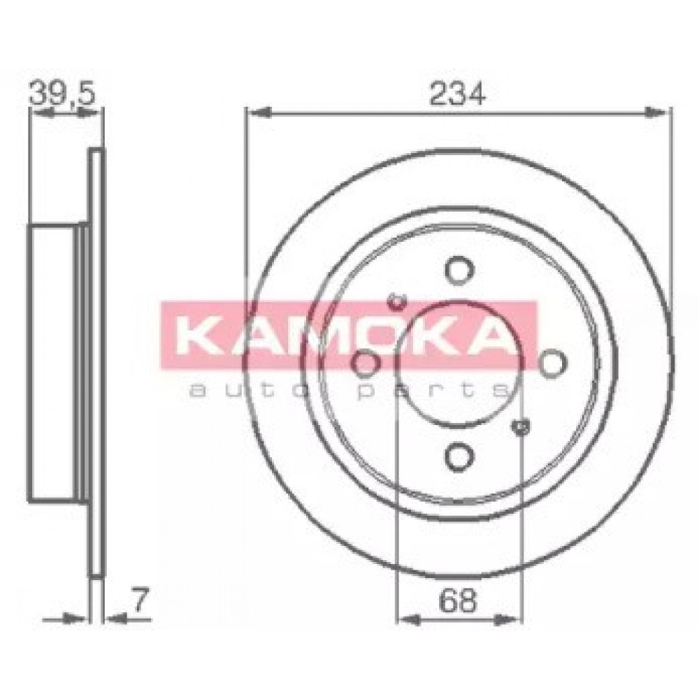 STABDŽIŲ DISKAS NISSAN ALMERA I HATCHBACK (N15) 09/95-03/00 SUNNY III HATCHBACK (N14) 10/90-05/95 SUNNY III Liftback (N14) 10/90-06/95 SUNNY III (N14) 10/90-06/95