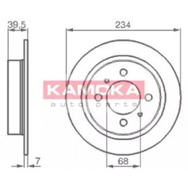 STABDŽIŲ DISKAS NISSAN ALMERA I HATCHBACK (N15) 09/95-03/00 SUNNY III HATCHBACK (N14) 10/90-05/95 SUNNY III Liftback (N14) 10/90-06/95 SUNNY III (N14) 10/90-06/95