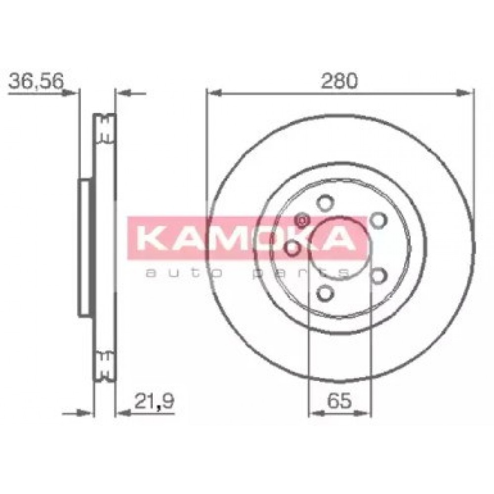 STABDŽIŲ DISKAS VW GOLF IV (1J1) 08/97-06/05 GOLF IV VARIANT (1J5) 05/99- AUDI A3 (8L1) 09/96- SKODA OCTAVIA Combi (1U5) 07/98- OCTAVIA (1U2) 09/96-