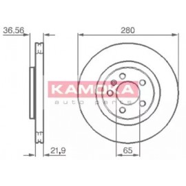 STABDŽIŲ DISKAS VW GOLF IV (1J1) 08/97-06/05 GOLF IV VARIANT (1J5) 05/99- AUDI A3 (8L1) 09/96- SKODA OCTAVIA Combi (1U5) 07/98- OCTAVIA (1U2) 09/96-