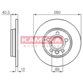 STABDŽIŲ DISKAS VW TRANSPORTER T4 Bus (70XB, 70XC, 7DB, 7DW) 09/90- TRANSPORTER T4 nadw. zamkn. (70XA) 07/90-
