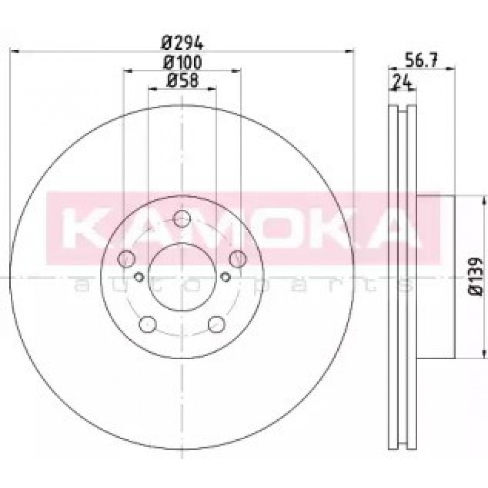 STABDŽIŲ DISKAS SUBARU OUTBACK (BE, BH) 10/00- FORESTER (SG) 09/02-