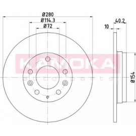 STABDŽIŲ DISKAS MAZDA PREMACY (CP) 07/99- 6 Station Wagon (GY) 08/02- 6 HATCHBACK (GG) 08/02-