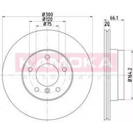 STABDŽIŲ DISKAS BMW 3 E90 318d - 325i 01.05-