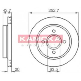 STABDŽIŲ DISKAS FORD MONDEO II Kombi (BNP) 09/96-11/00 MONDEO I Kombi (BNP) 04/93-08/96 MONDEO I (GBP) 02/93-08/96 MONDEO II (BAP) 09/96-11/00