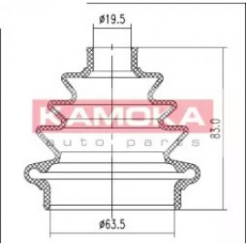 GOFRUOTOJI MEMBRANA, KARDANINIS VELENAS FIAT CINQUECENTO 91-97, SEICENTO 98-