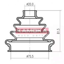 GOFRUOTOJI MEMBRANA, KARDANINIS VELENAS FIAT BRAVO/A 96-01