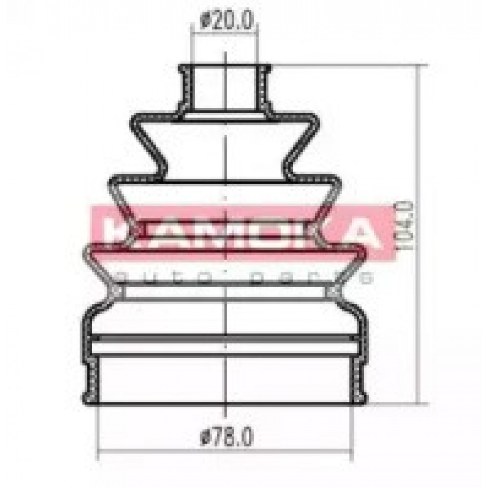 GOFRUOTOJI MEMBRANA, KARDANINIS VELENAS FIAT MAREA 96-, PUNTO 94-99