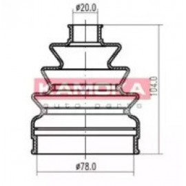 GOFRUOTOJI MEMBRANA, KARDANINIS VELENAS FIAT MAREA 96-, PUNTO 94-99