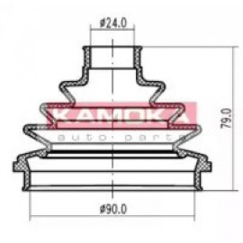 GOFRUOTOJI MEMBRANA, KARDANINIS VELENAS FIAT MAREA 96-, MAREA WEEKEND 96-