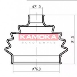 GOFRUOTOJI MEMBRANA, KARDANINIS VELENAS AUDI A3 96-, SEAT TOLEDO 99-, SKODA OCTAVIA 97-, VW GOLF IV 97-05