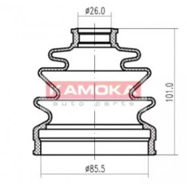 GOFRUOTOJI MEMBRANA, KARDANINIS VELENAS MAZDA 626 IV(GE) 92-97, OPEL ASTRA F 91-98, ASTRA G 98-, VECTRA B