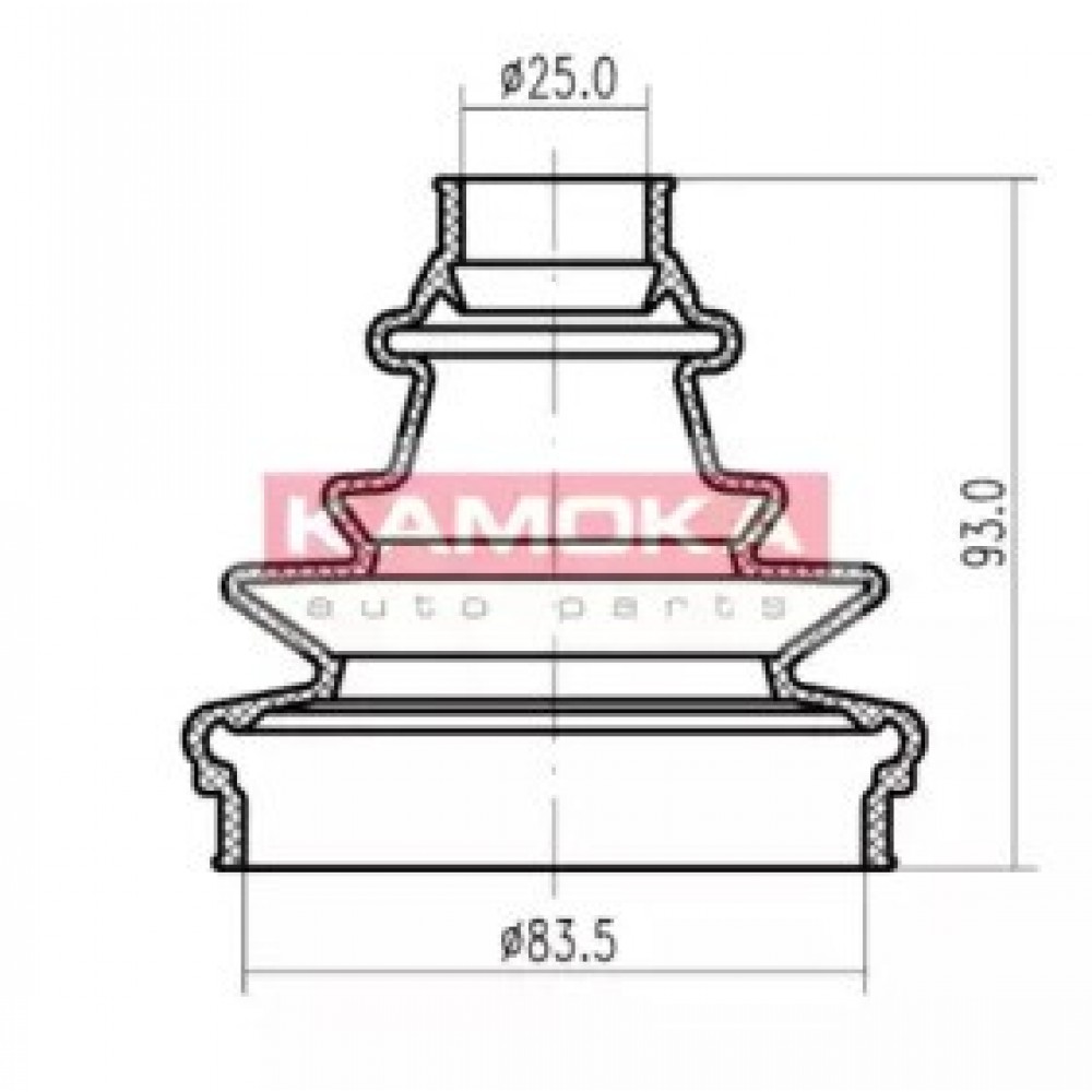 GOFRUOTOJI MEMBRANA, KARDANINIS VELENAS ALFA ROMEO 14701-, 156 97-05, FIAT PUNTO 98-