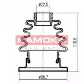 GOFRUOTOJI MEMBRANA, KARDANINIS VELENAS SEAT IBIZA II/III 93-02, VW GOLF II 83-99, POLO 83-01, VENTO 91-98