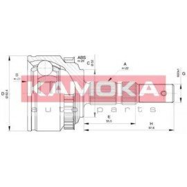 JUNGČIŲ KOMPLEKTAS, KARDANINIS VELENAS OPEL COMBO 01-, CORSA C 00-, MERIVA 03-10