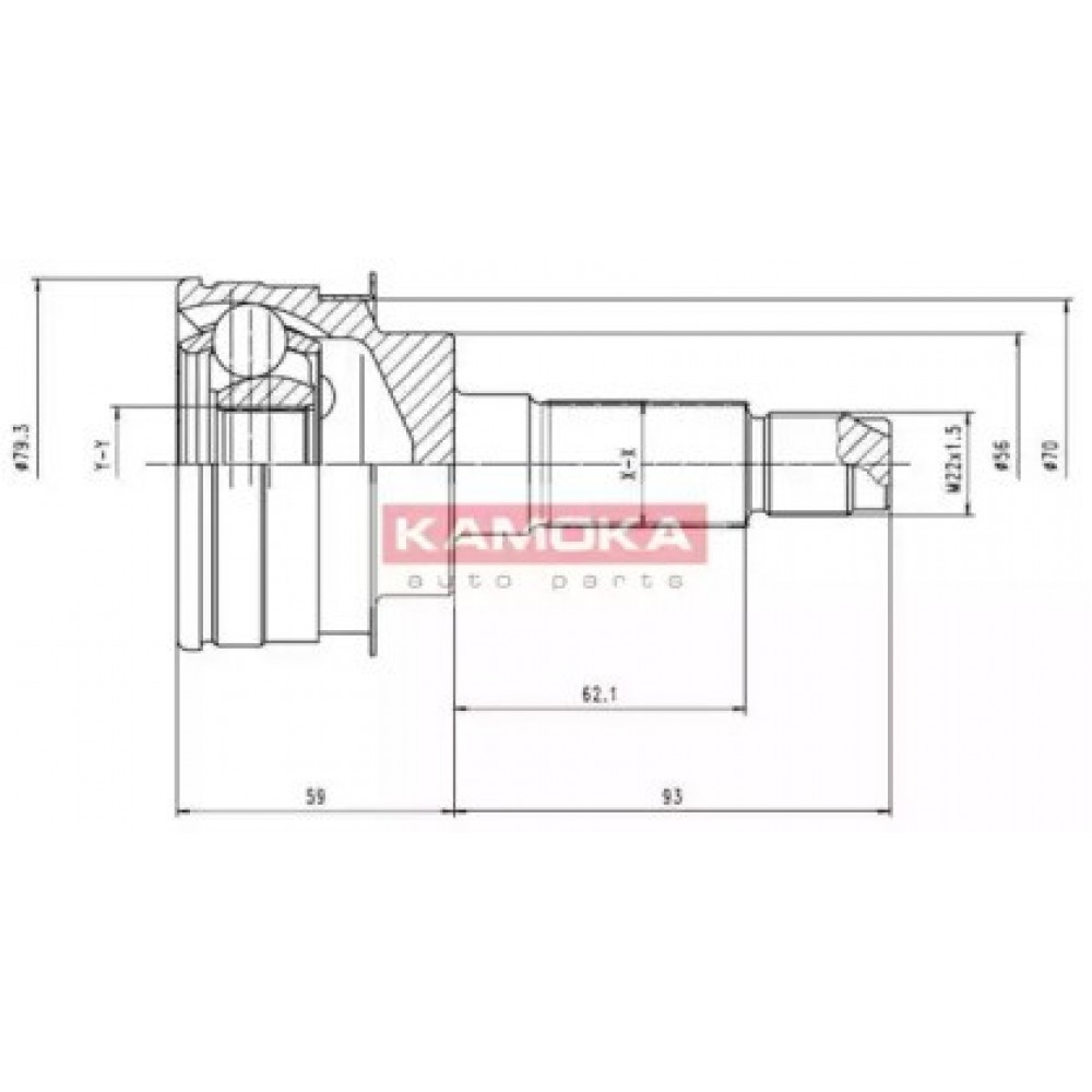 JUNGČIŲ KOMPLEKTAS, KARDANINIS VELENAS MAZDA 323 (BG)89-94, MX-3 91-