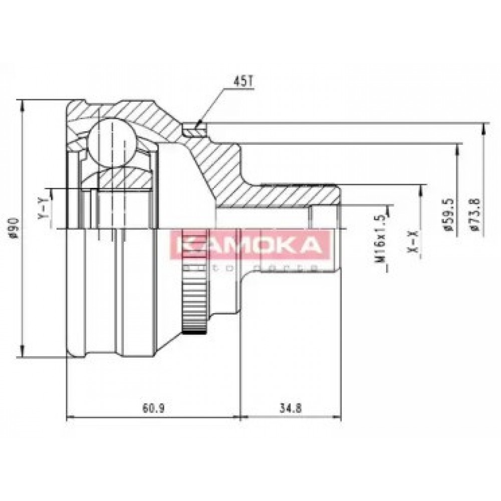 JUNGČIŲ KOMPLEKTAS, KARDANINIS VELENAS AUDI 80/90/100/200/A6